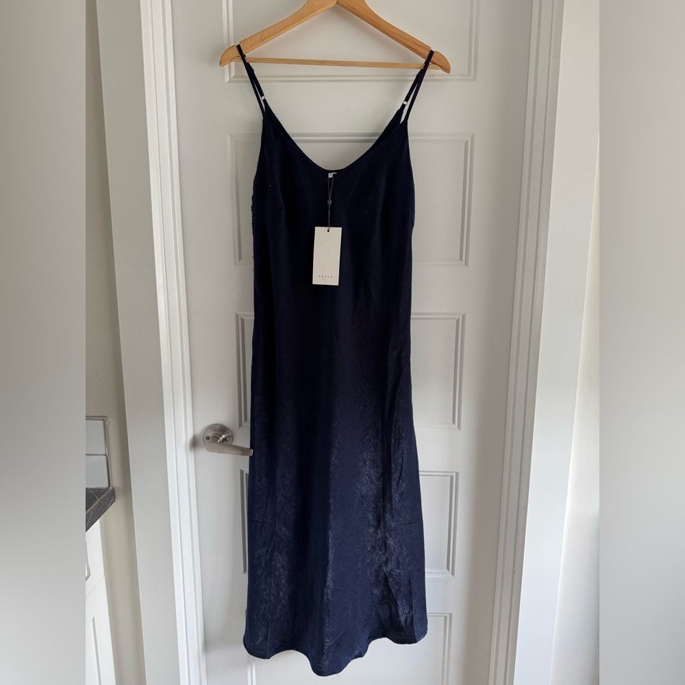NWT Kaffe Navy Blue Slip Dress